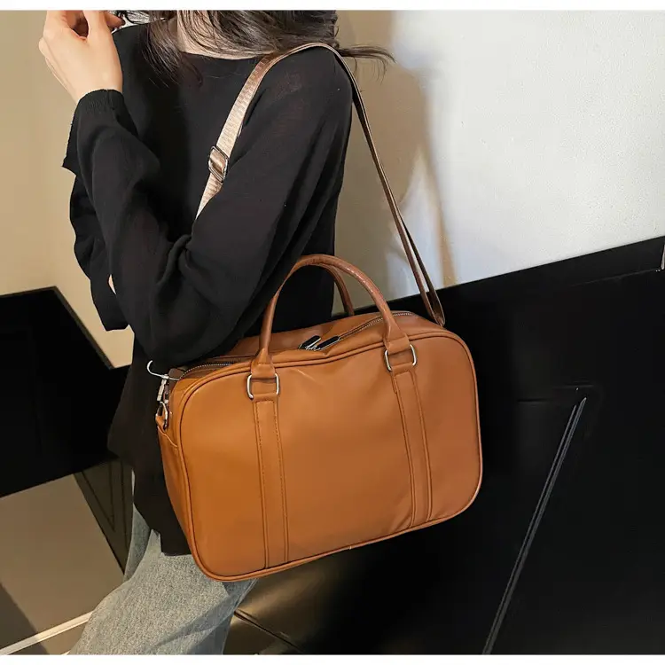 Women's Tan Leather Shoulder Crossbody Bag 2025 — feature 9