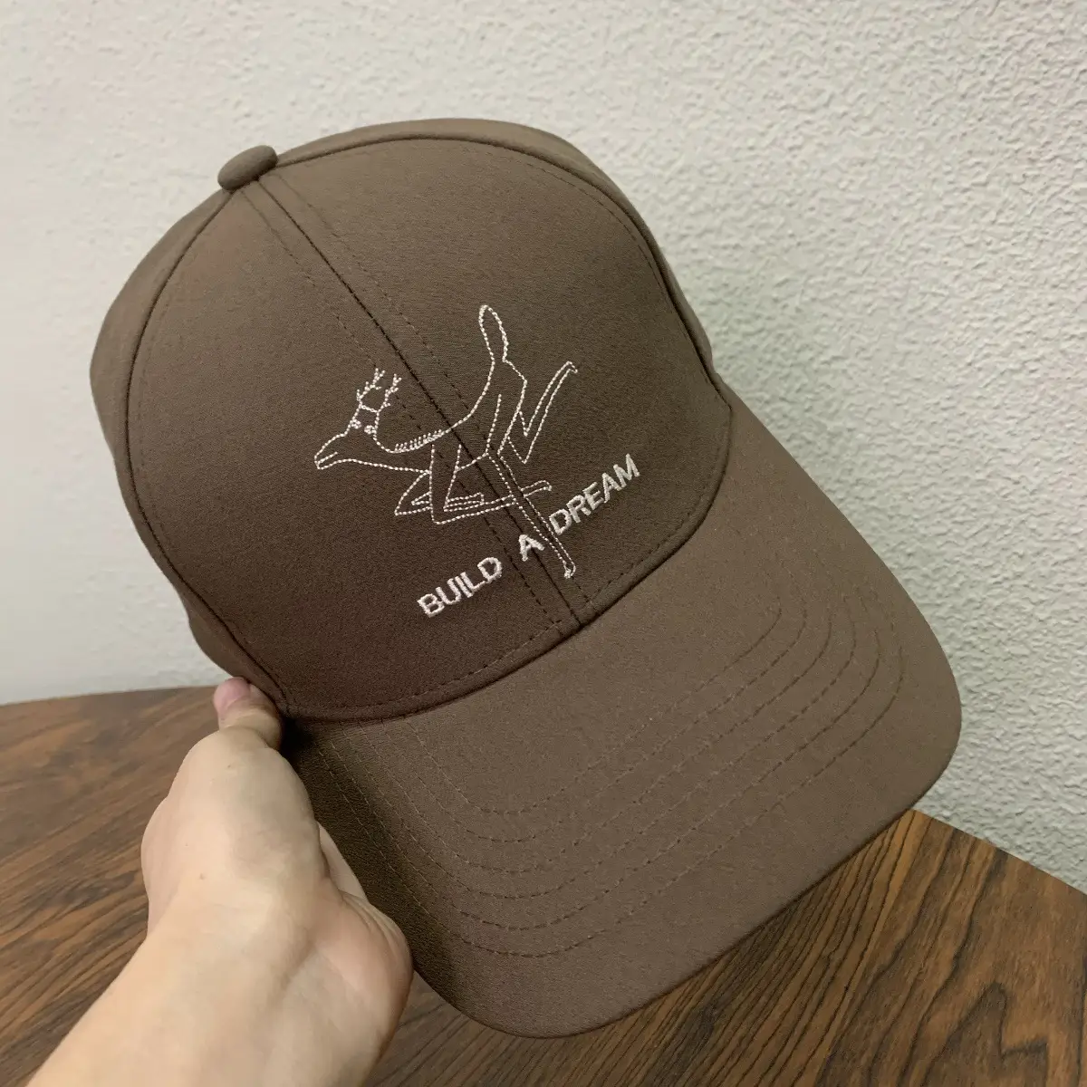 Boy's Star Graphic Baseball Cap Brown — feature 2