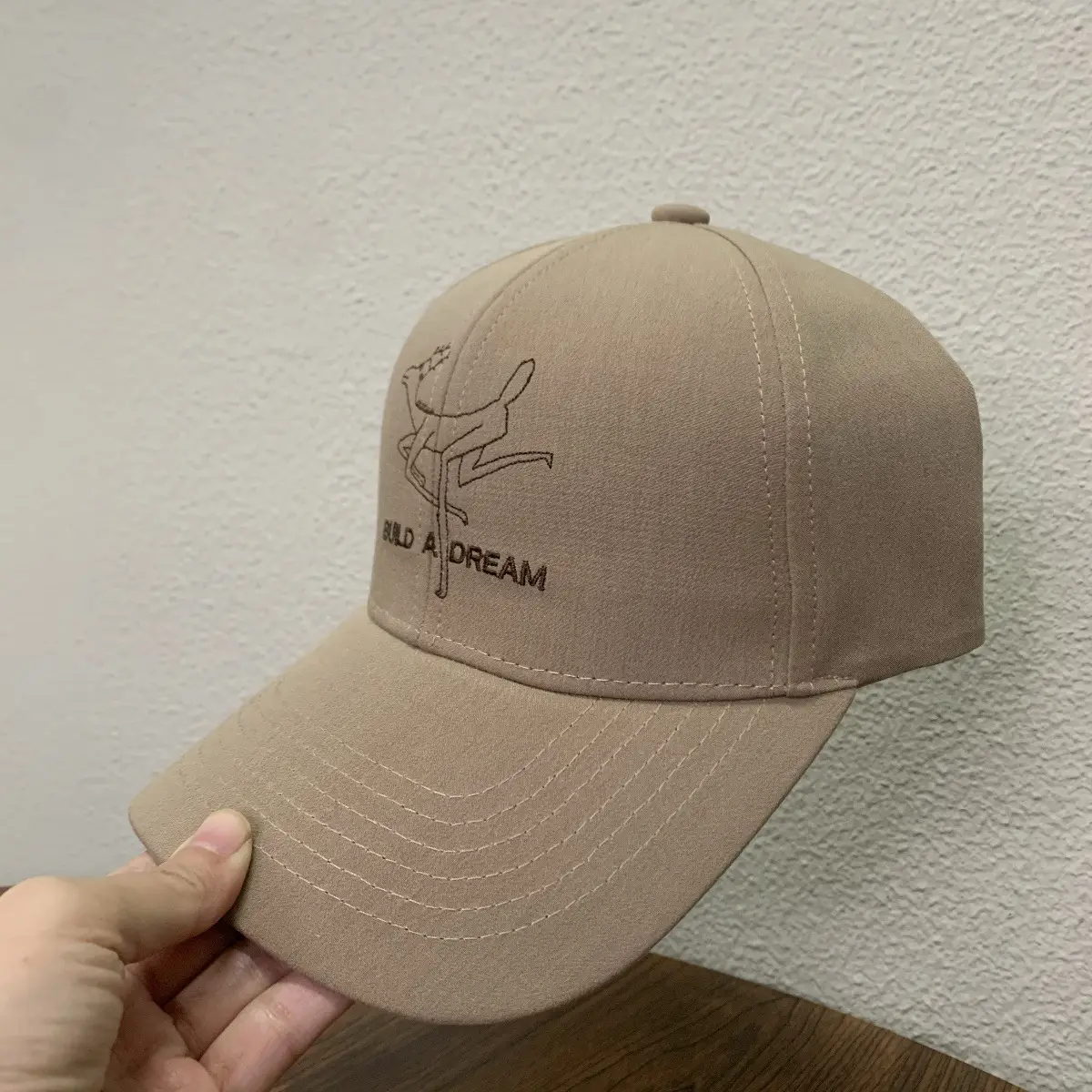 Boy's Star Graphic Baseball Cap Brown — feature 3