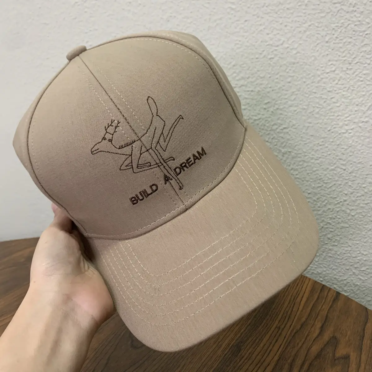Boy's Star Graphic Baseball Cap Brown — feature 4