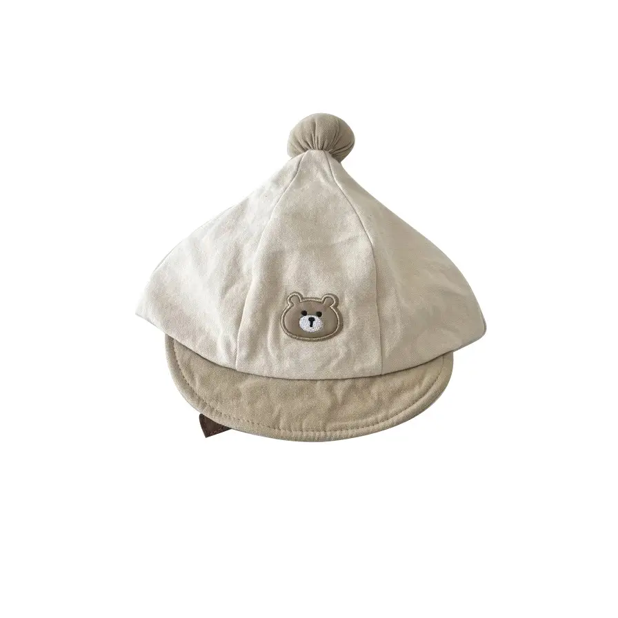 Baby Cap Beige Cartoon Bear Spring Autumn 2025 - Image 10