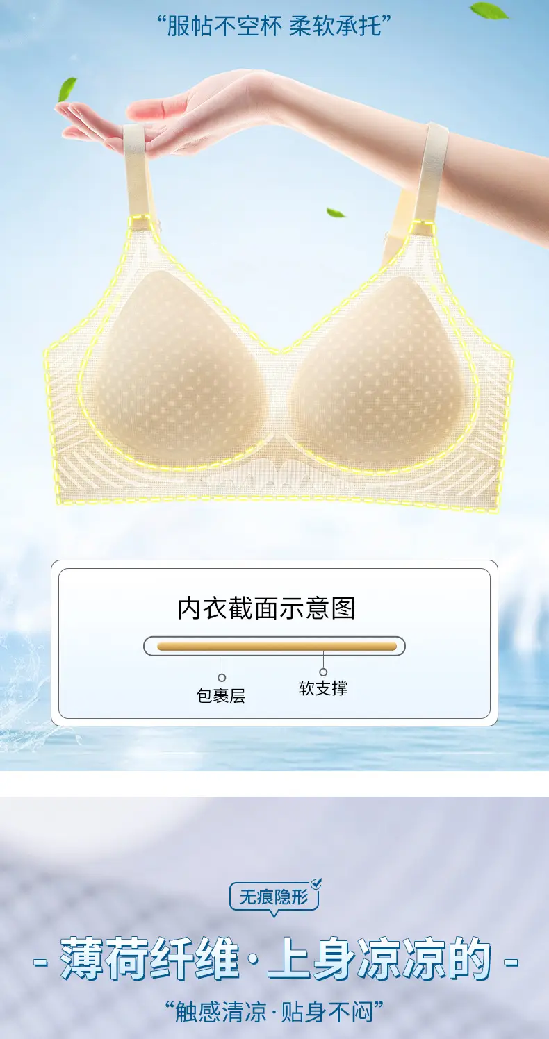Explosive Jelly Soft Supportive Bra Women Summer — feature 1