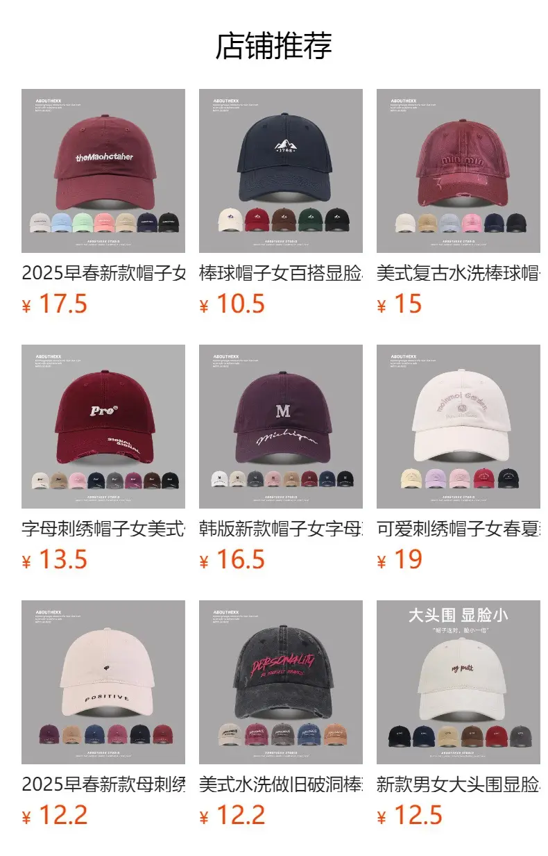 Blue Embroidered Baseball Cap for Women Men — feature 1