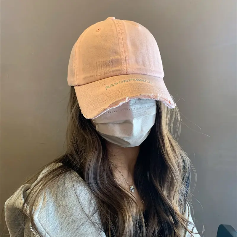Korean Letter Baseball Cap with Mask - Image 7