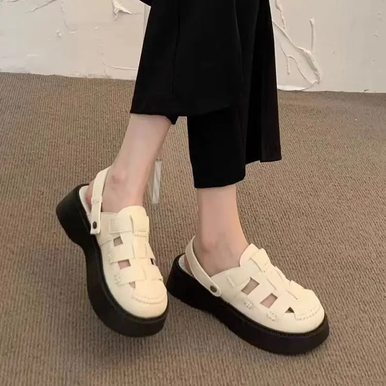 Women's White Hollow Out Sandals 2025 New Cave Mori - Image 4