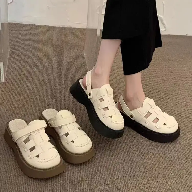Women's White Hollow Out Sandals 2025 New Cave Mori — feature 1