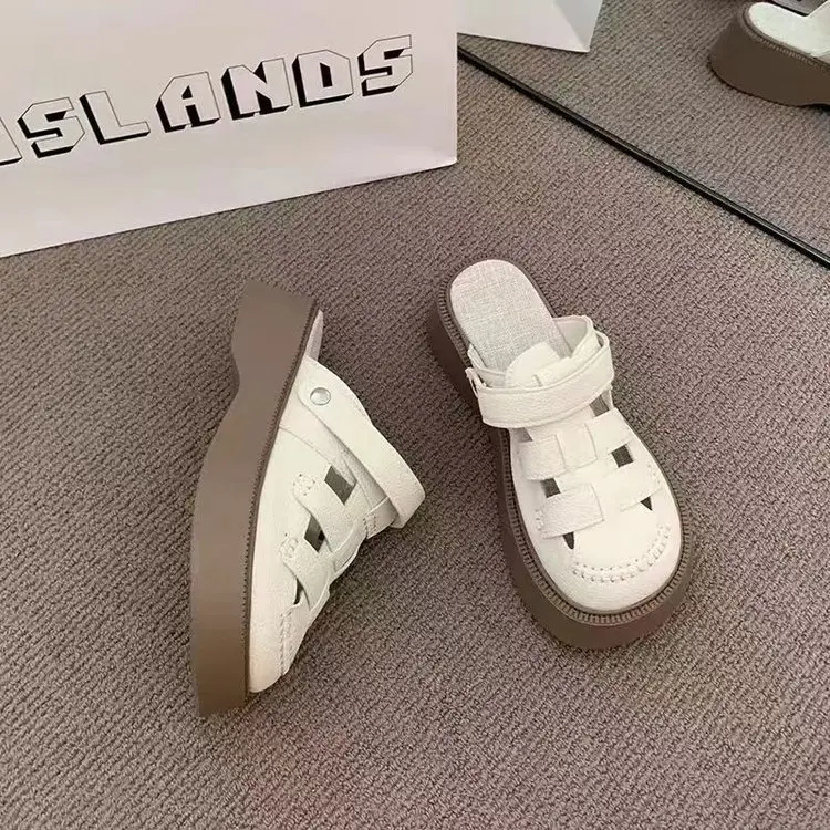 Women's White Hollow Out Sandals 2025 New Cave Mori — feature 3