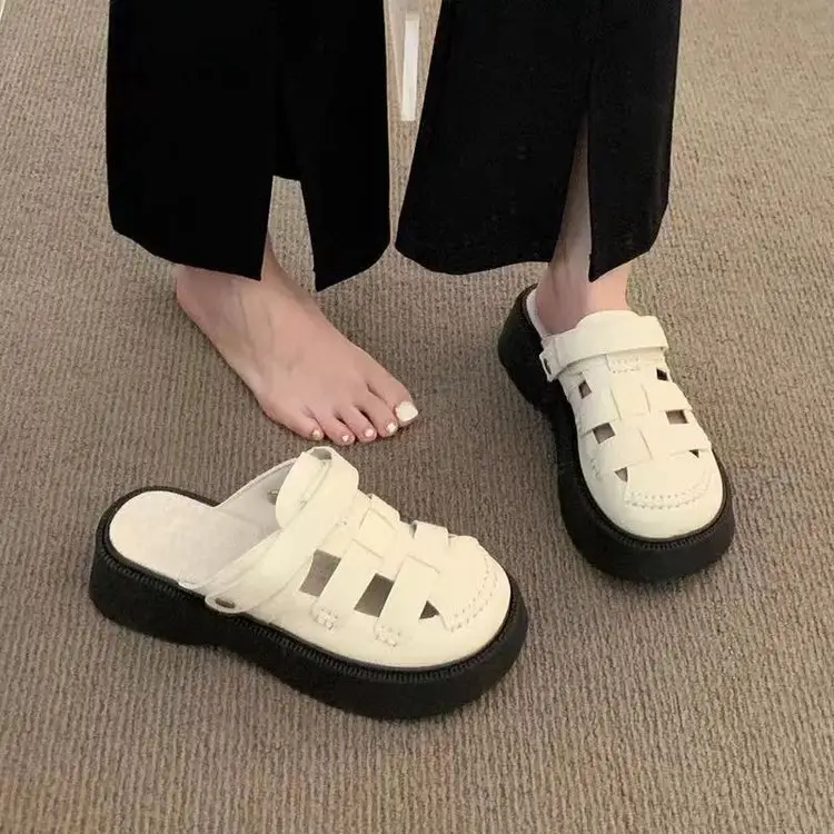 Women's White Hollow Out Sandals 2025 New Cave Mori — feature 4