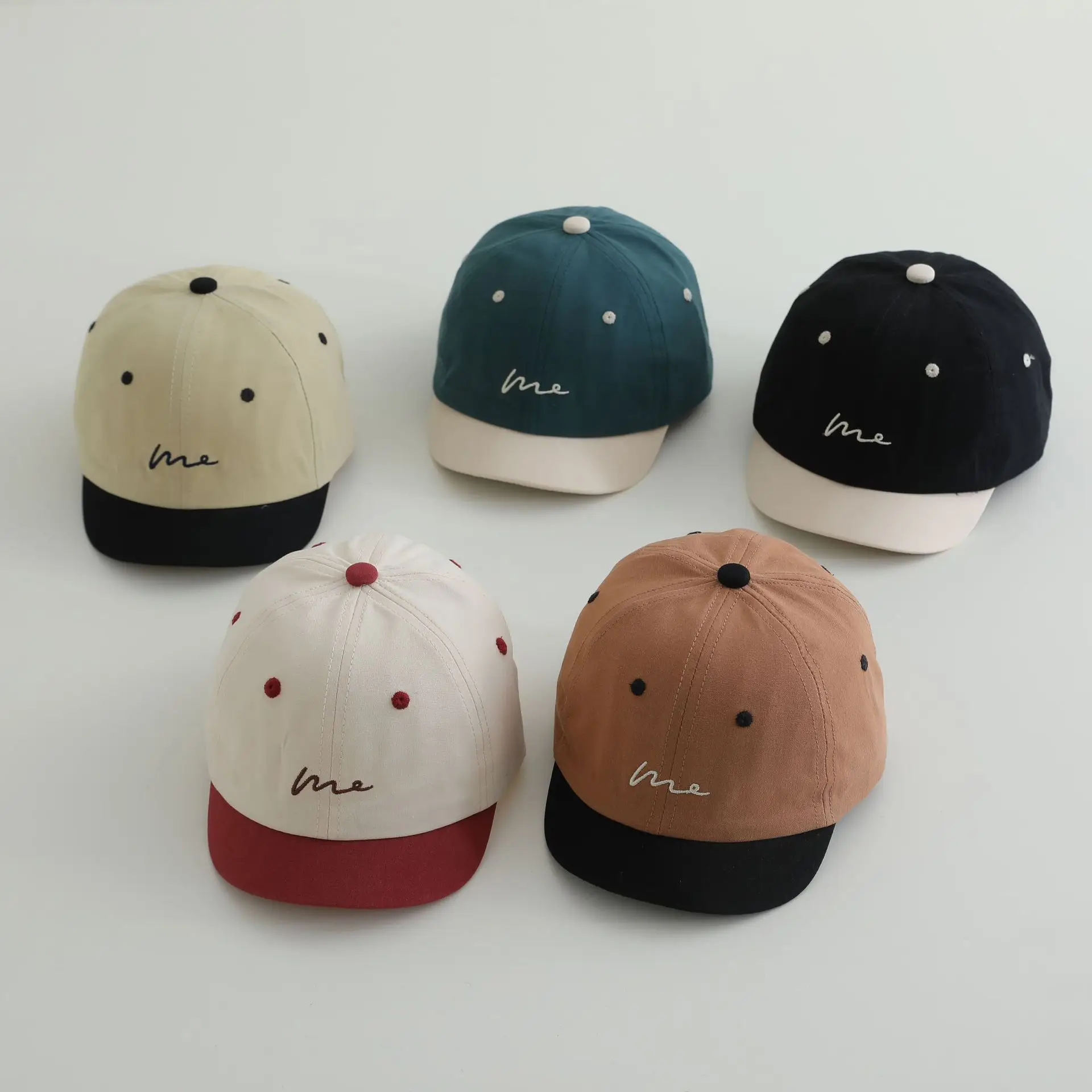 Kids Embroidered Baseball Caps Set of 2 β feature 2