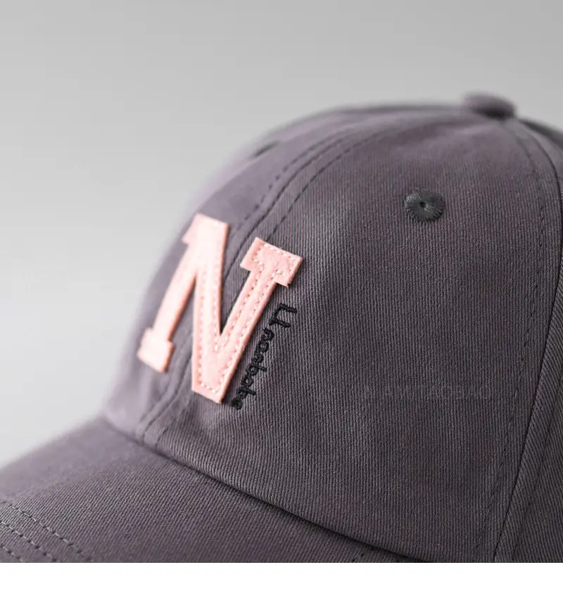Korean Letter Embroidered Baseball Cap Men Women — feature 12