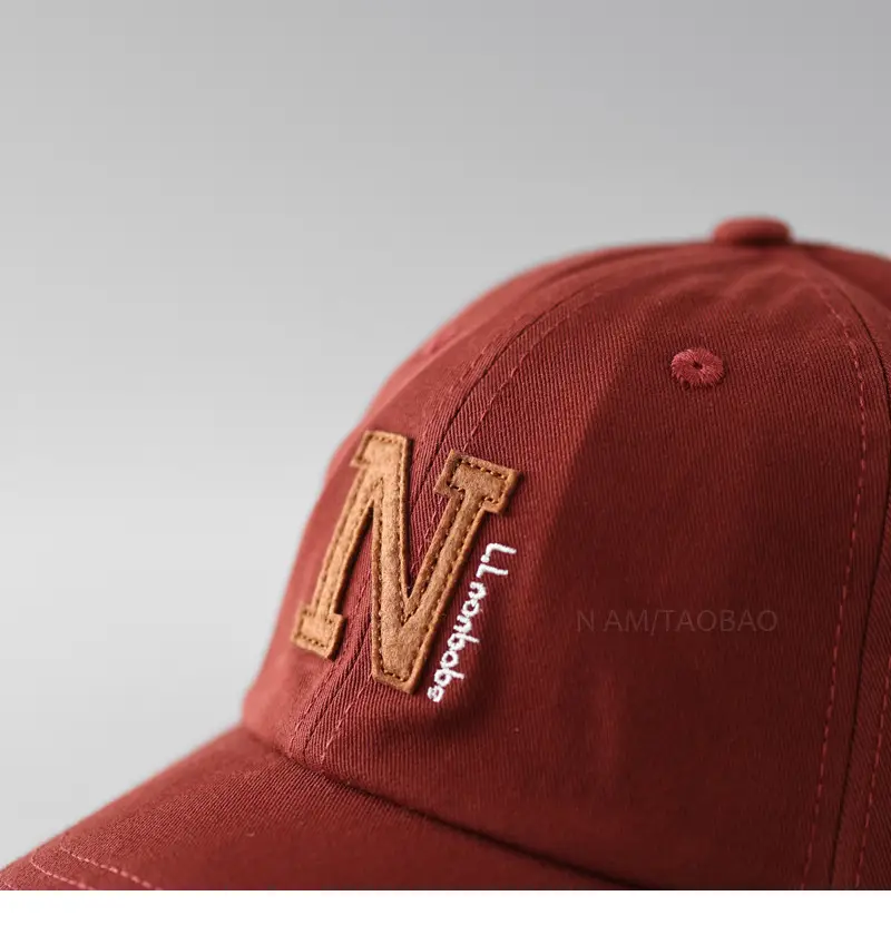 Korean Letter Embroidered Baseball Cap Men Women — feature 8
