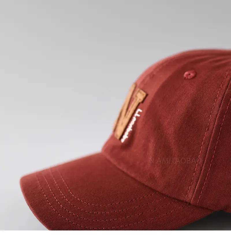 Korean Letter Embroidered Baseball Cap Men Women — feature 9