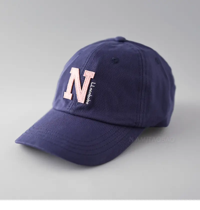 Korean Letter Embroidered Baseball Cap Men Women - Image 4