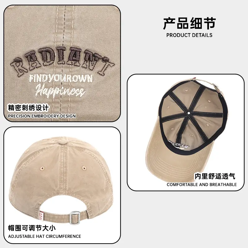 English Embroidered Baseball Cap for Women Men - Image 9