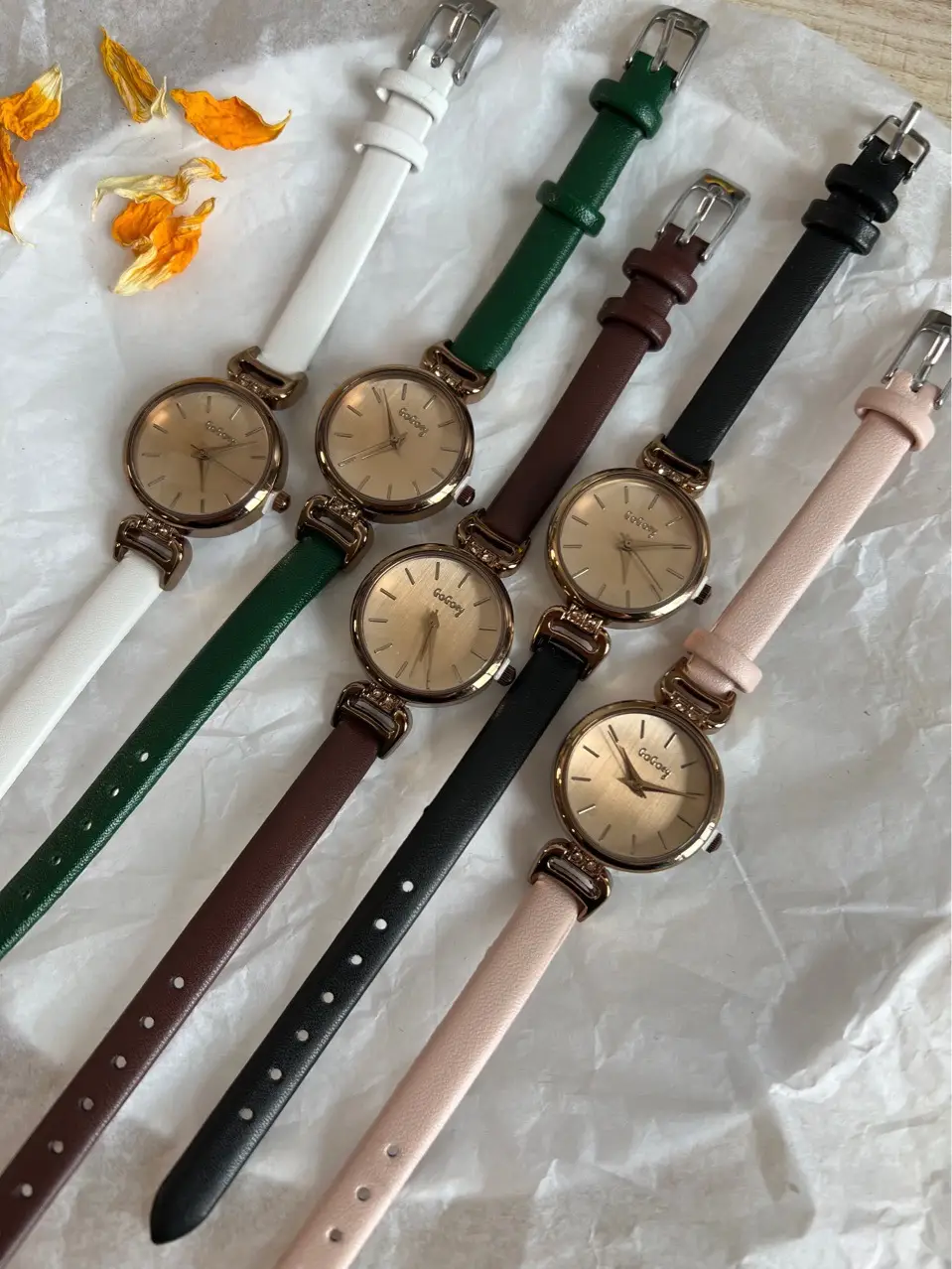 Korean Style Green Quartz Watch for Women - Image 6
