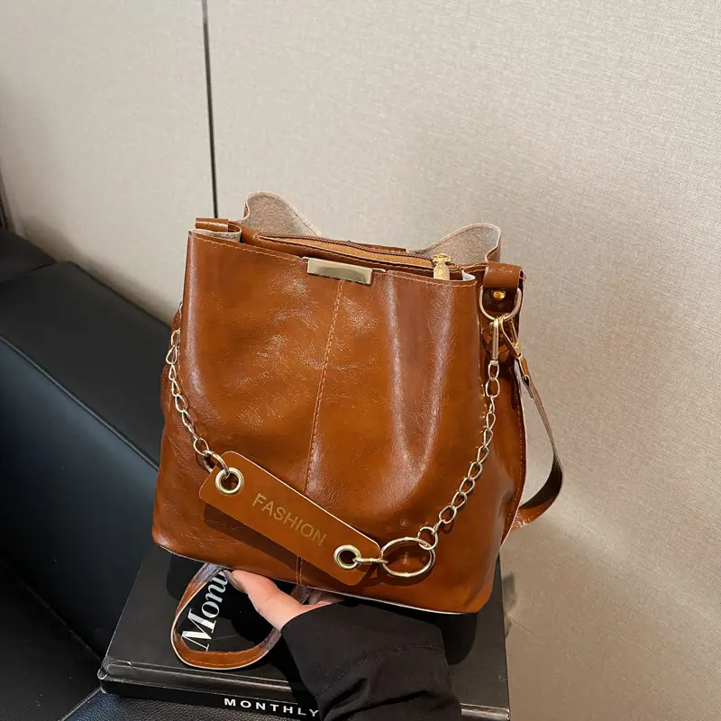 2025 Black Leather Crossbody Bag for Women - Image 8