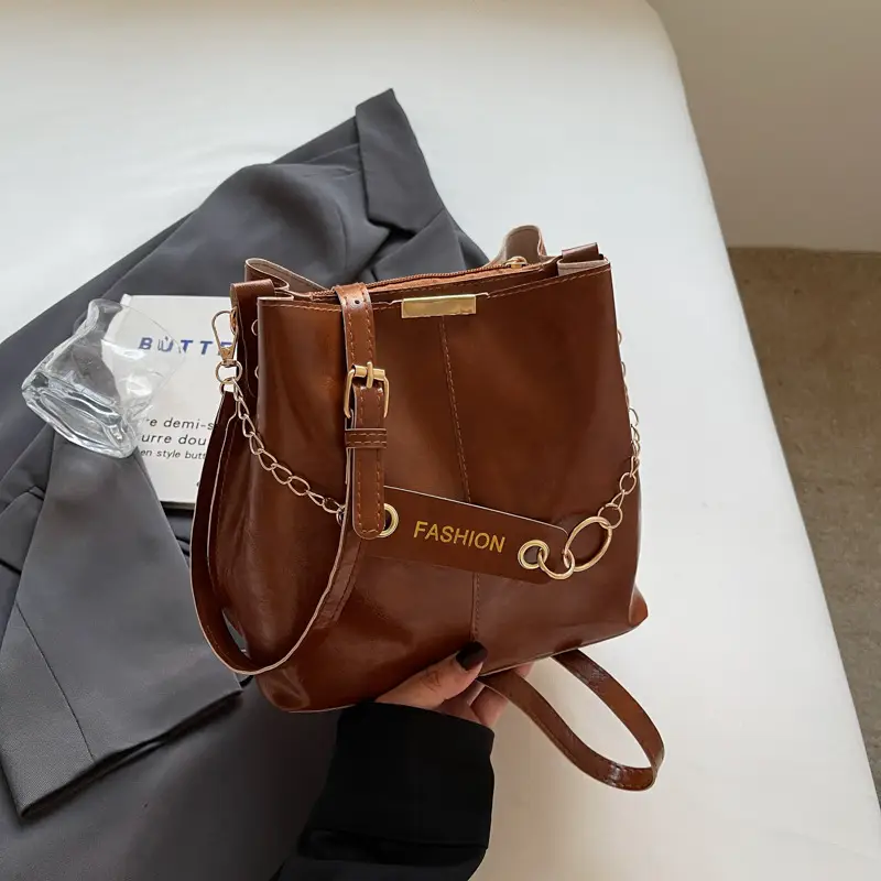 2025 Black Leather Crossbody Bag for Women - Image 3