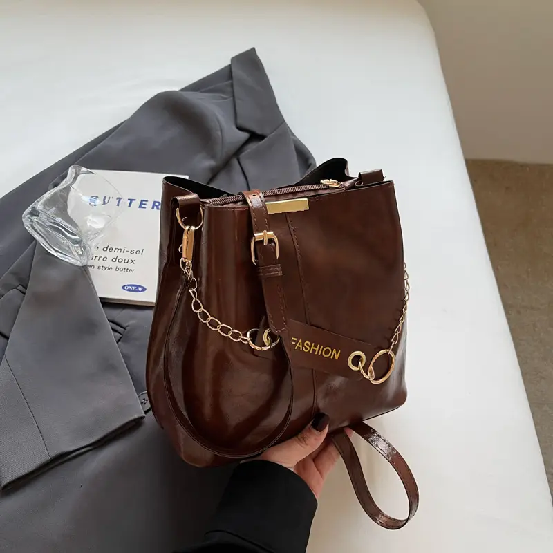 2025 Black Leather Crossbody Bag for Women - Image 4