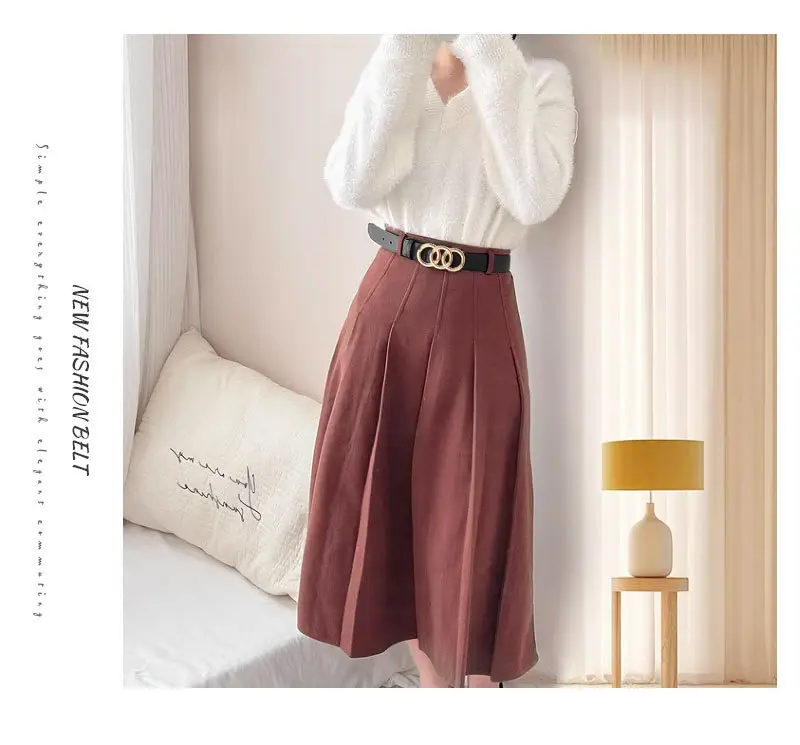 Women's Three-Circle Alloy Belt with Leather Straps — feature 22