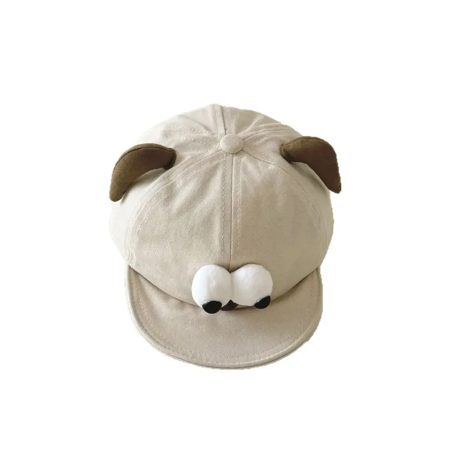 Cute Bear Ears Baby Cap Brown Beige 2026