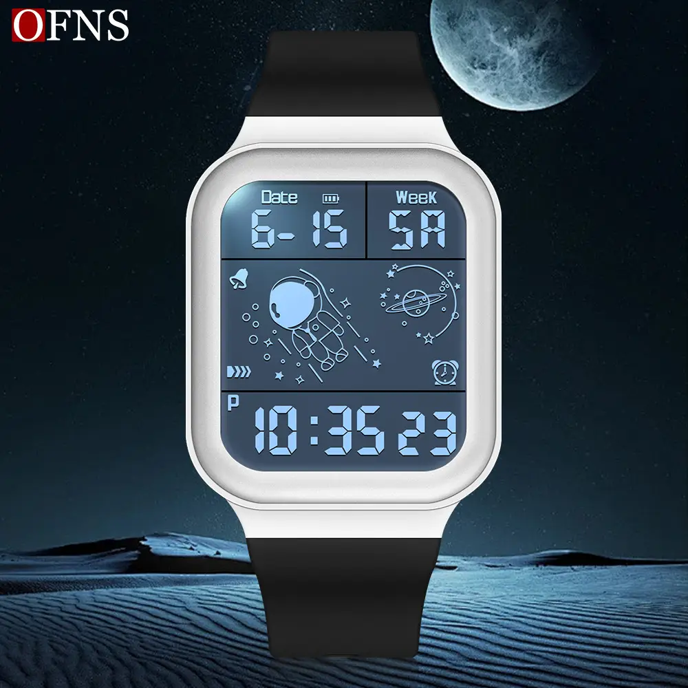 O'FANS Square Spaceman Watch for Kids