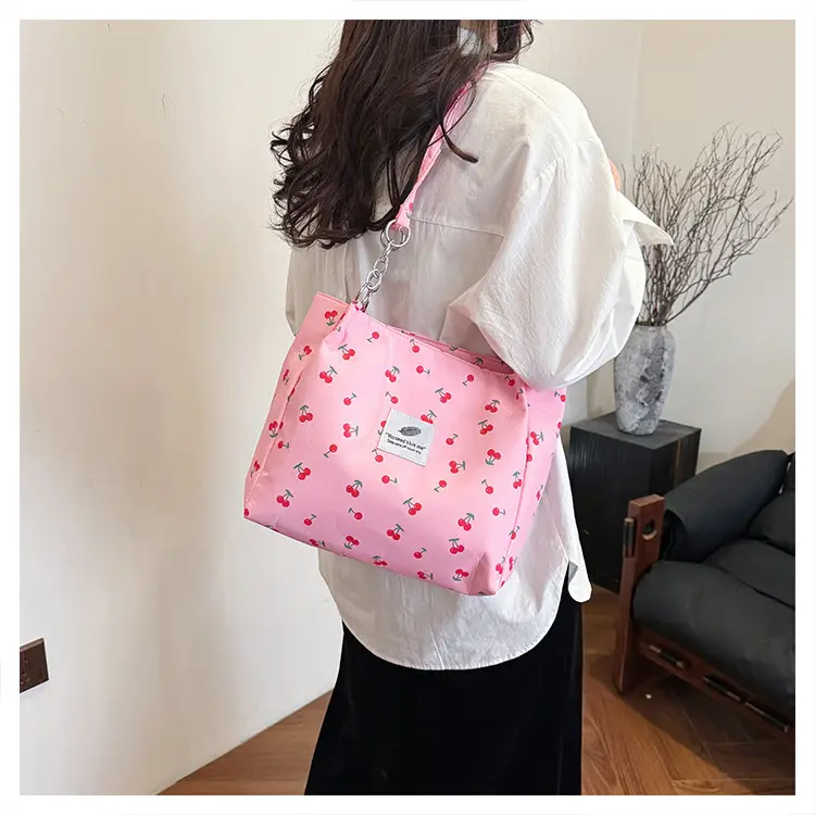 Women Cherry Print Canvas Shoulder Bag 2025 — feature 20