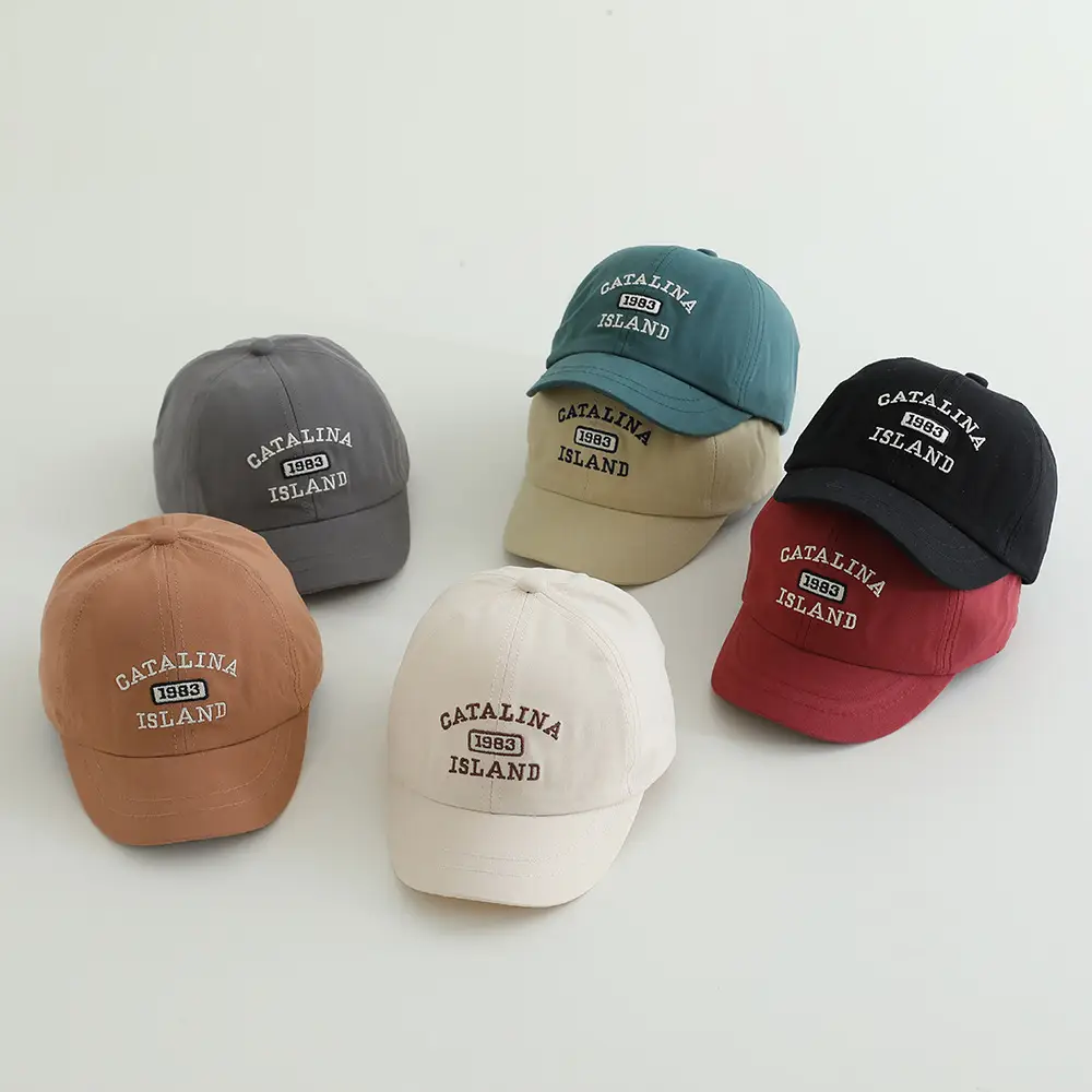 Red Gatalina Island Baseball Cap for Kids — feature 2