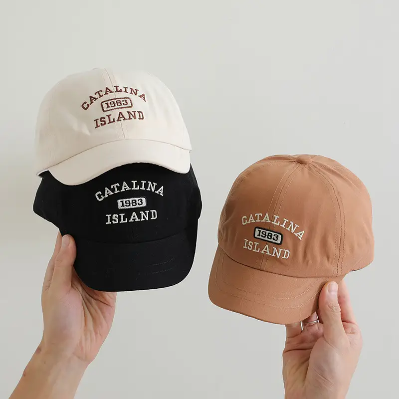 Red Gatalina Island Baseball Cap for Kids — feature 3
