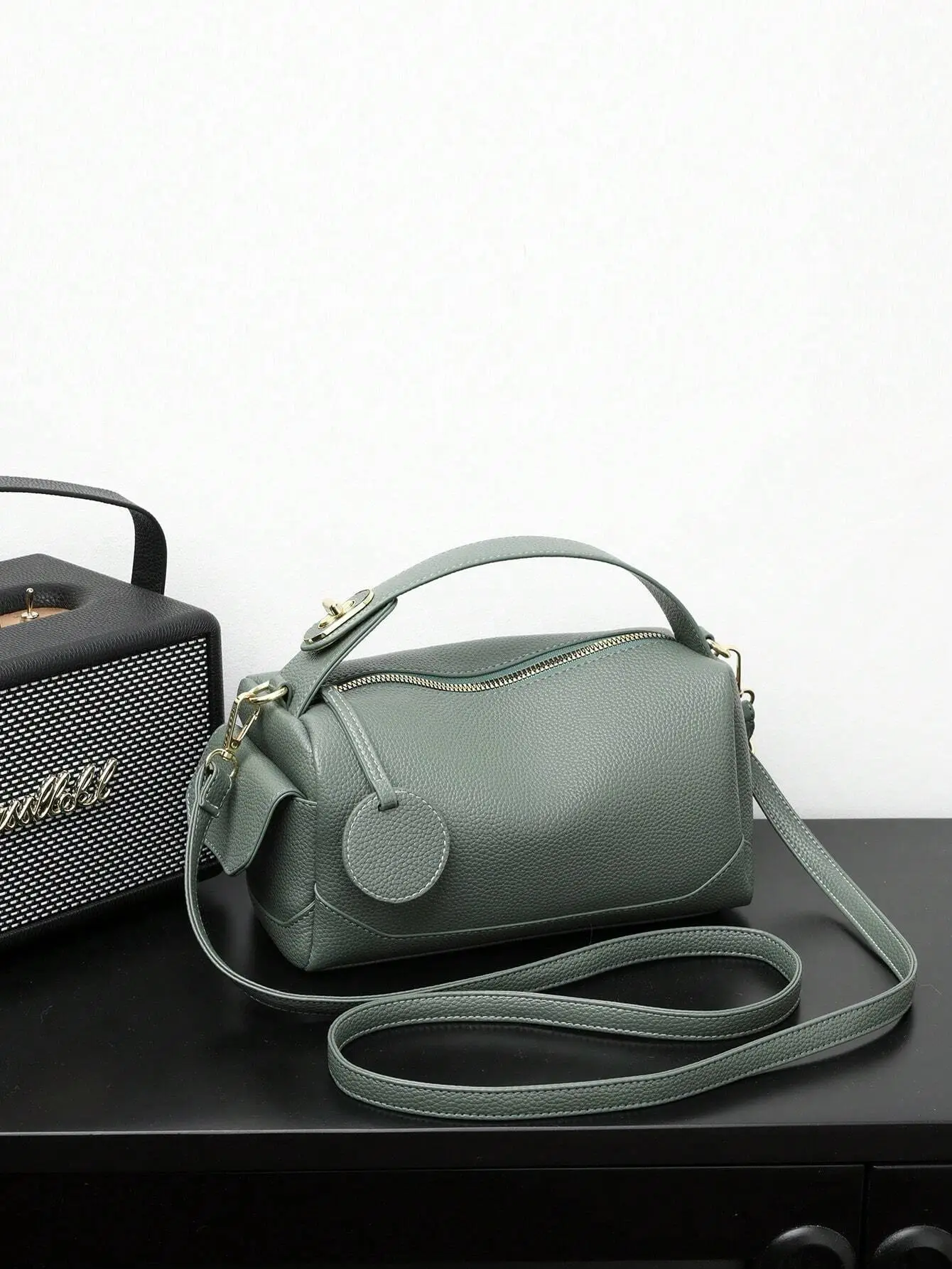 Green Crossbody Bag for Women with Long Strap — feature 36