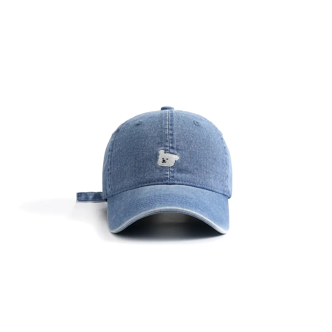 Women Blue Baseball Cap with Cartoon Print — feature 16