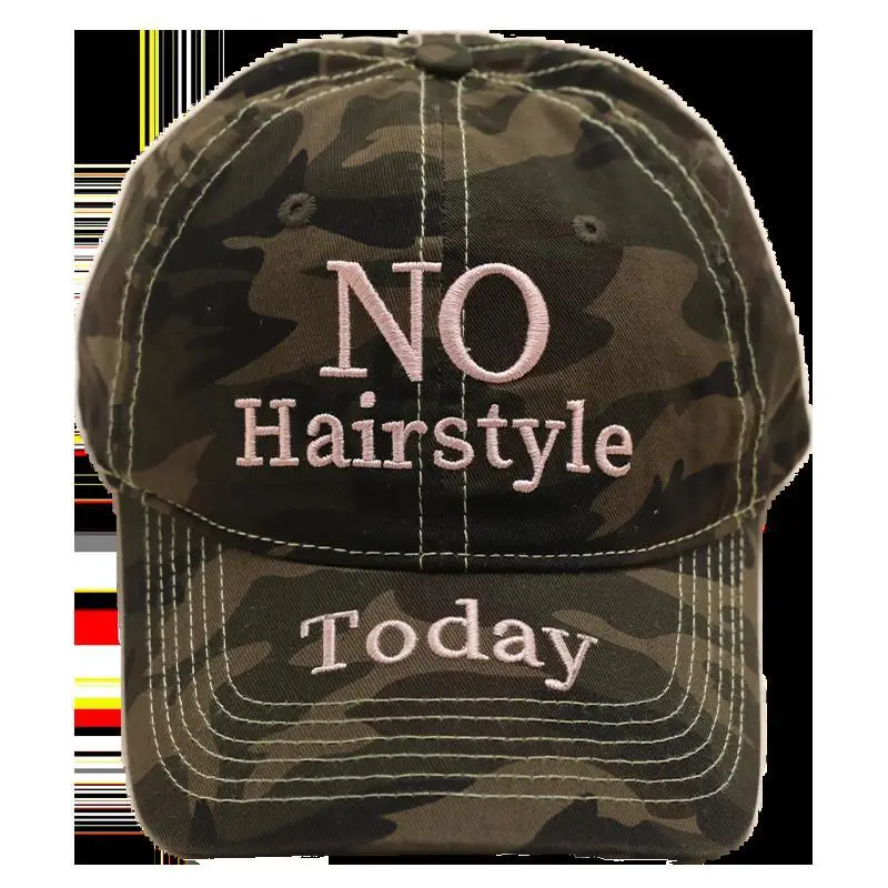 Korean Style Camouflage Letter Cap for Women - Image 6