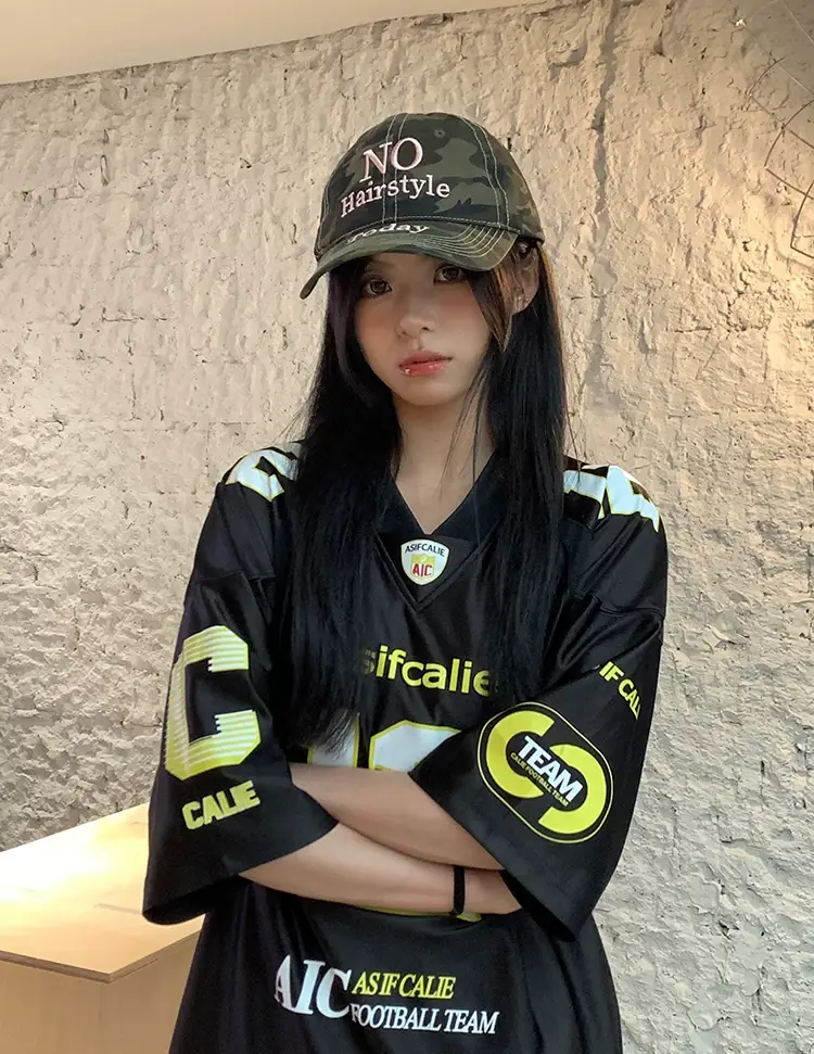 Korean Style Camouflage Letter Cap for Women — feature 16