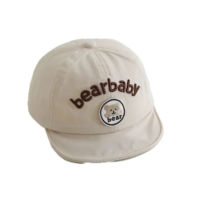 Spring Baseball Cap for Baby Korean Letters Sunscreen