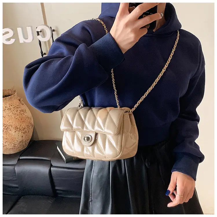 Black Quilted Chain Crossbody Bag for Women 2026 — feature 23