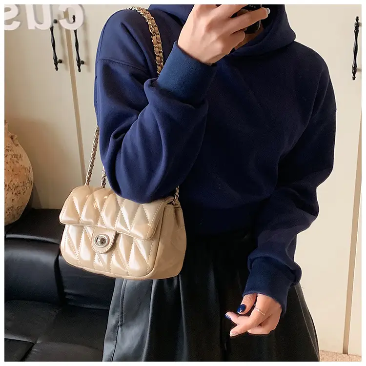 Black Quilted Chain Crossbody Bag for Women 2026 — feature 24