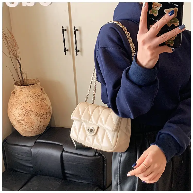 Black Quilted Chain Crossbody Bag for Women 2026 — feature 26