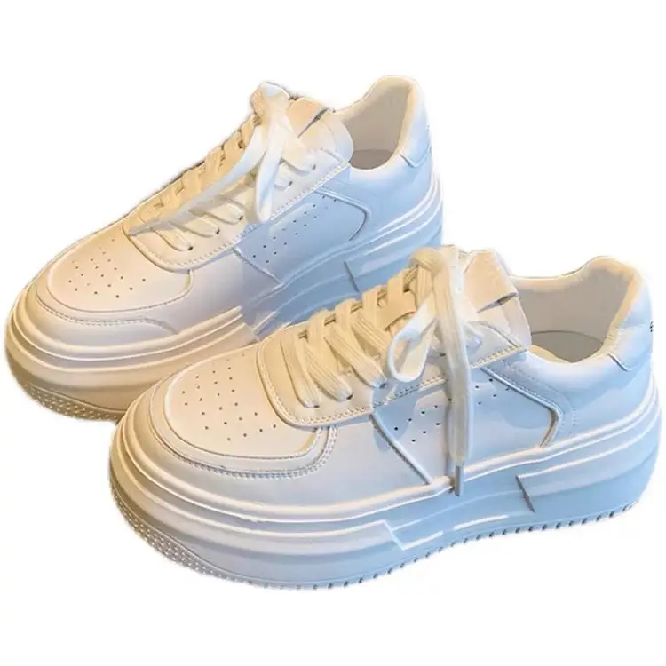 Platform thick-soled student shoes women's ins tide spring 2025 new all-match casual sports small white shoes skate shoes - Image 5