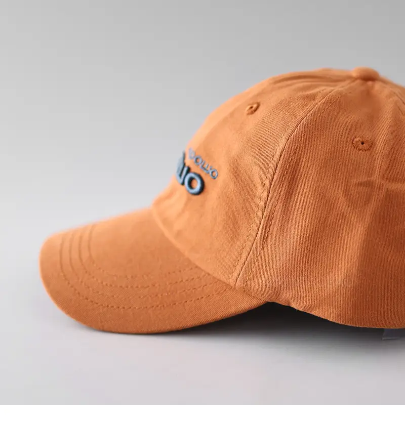 Light Blue Korean Style Baseball Cap with Three-Dimensional Letter Embroidery — feature 9