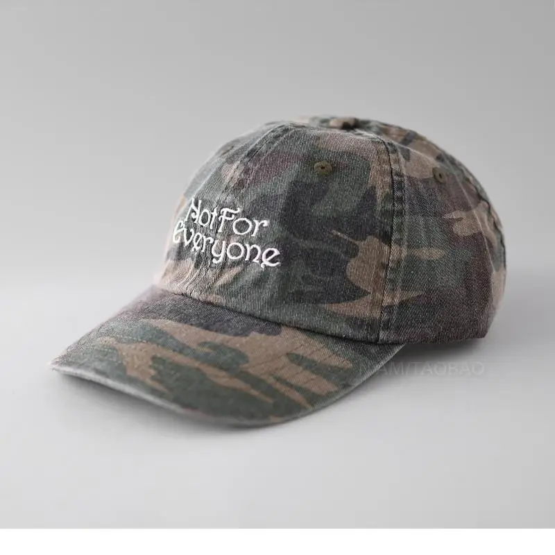 Camouflage Baseball Cap Pink Grey Women Men Casual All Season - Image 7