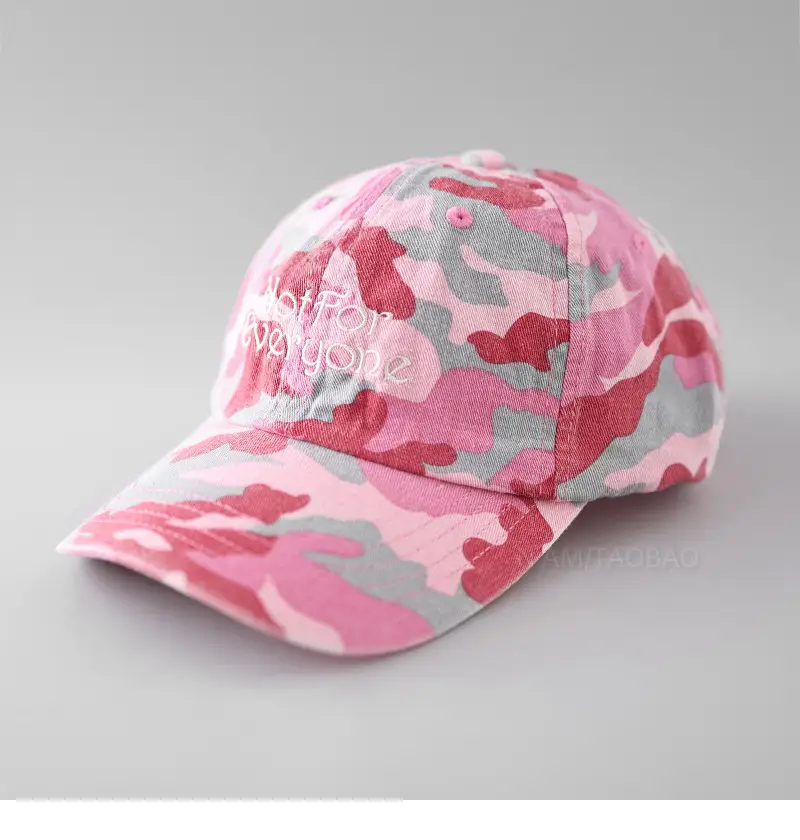 Camouflage Baseball Cap Pink Grey Women Men Casual All Season - Image 2