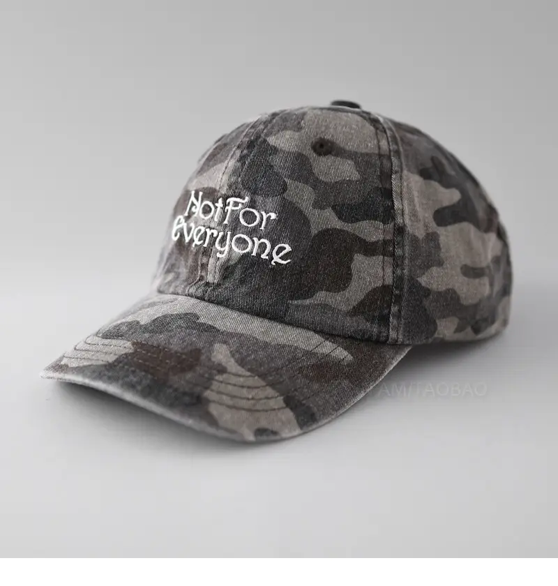 Camouflage Baseball Cap Pink Grey Women Men Casual All Season - Image 4