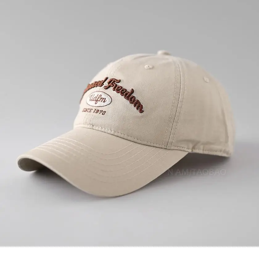 Women's Grey Letter Embroidered Cap Spring Summer - Image 11
