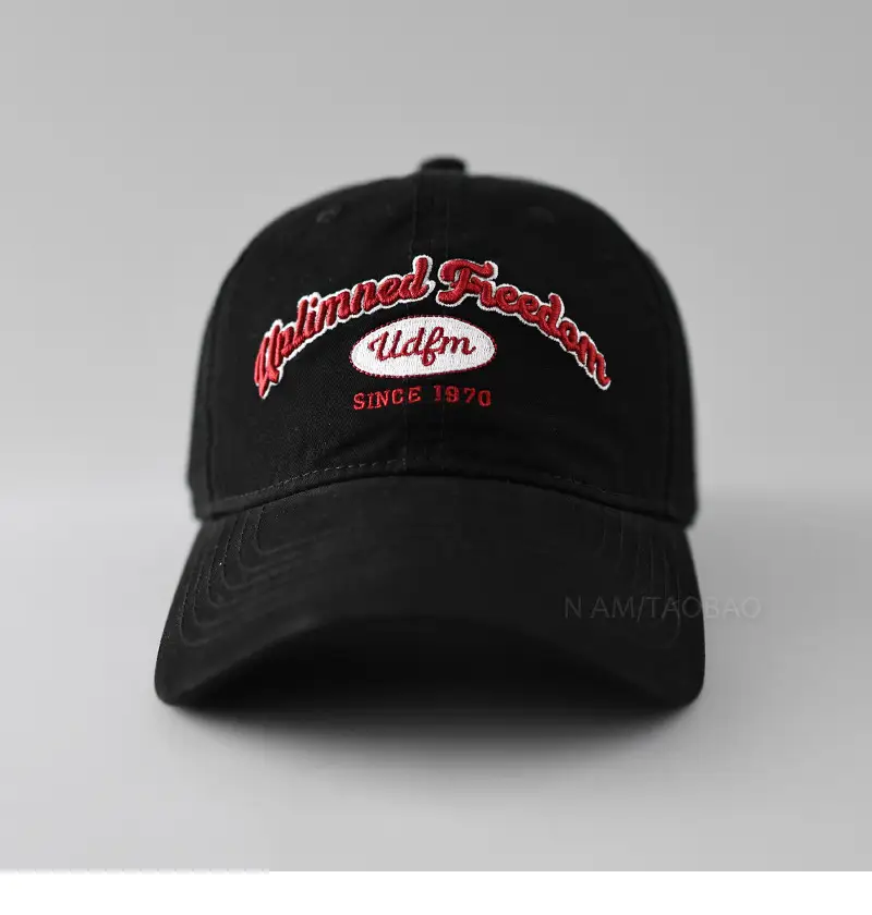Women's Grey Letter Embroidered Cap Spring Summer — feature 10