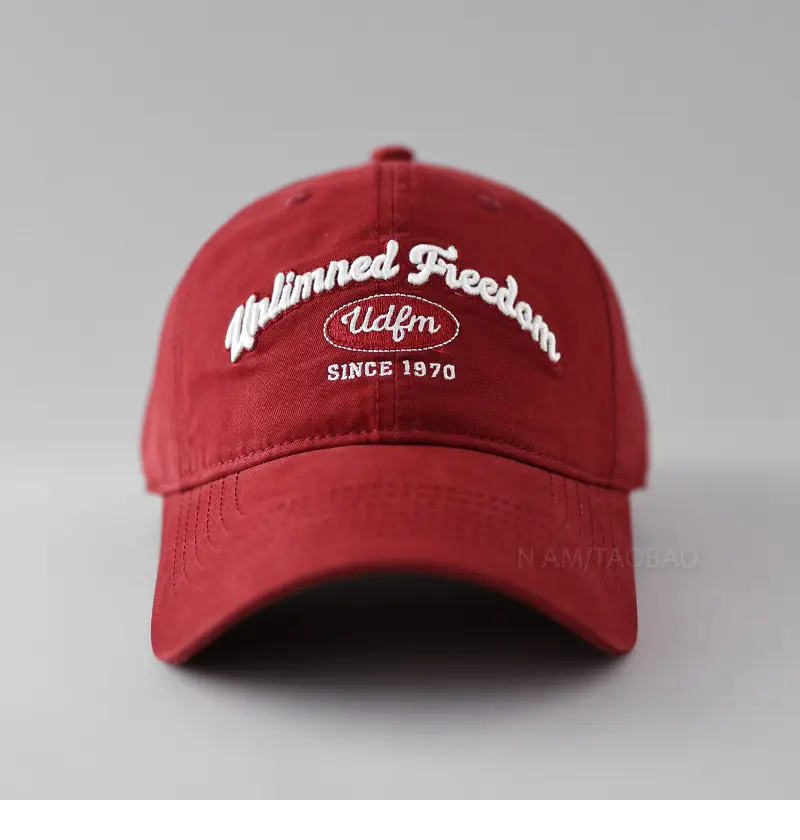 Women's Grey Letter Embroidered Cap Spring Summer — feature 11
