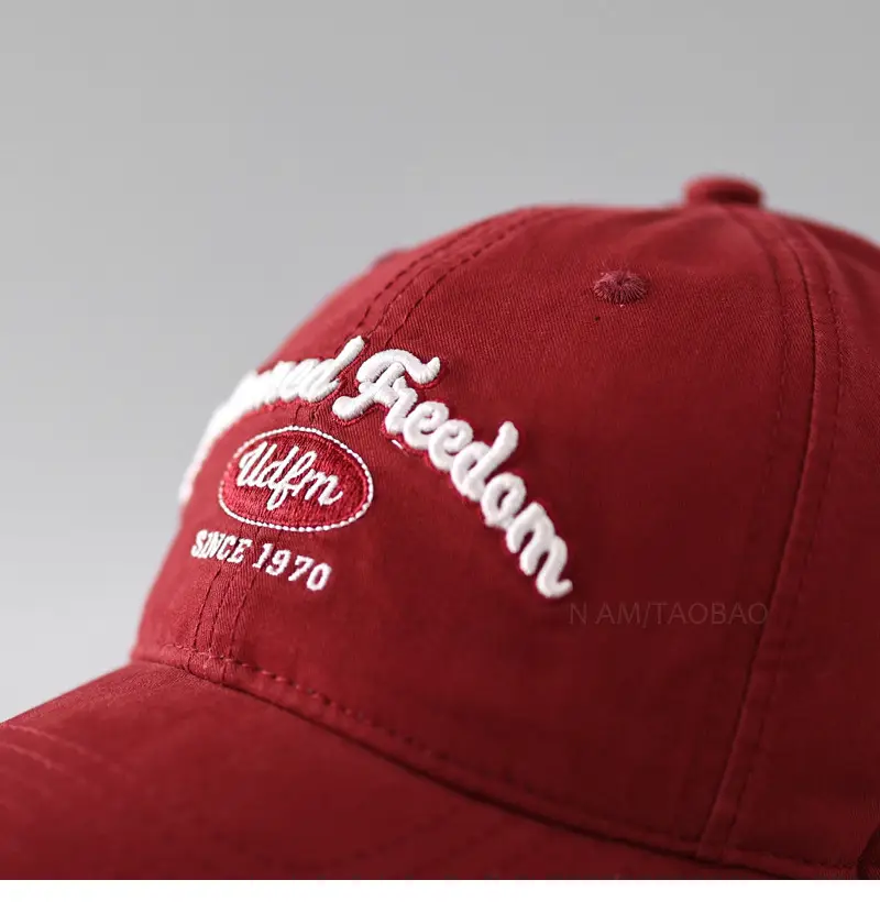 Women's Grey Letter Embroidered Cap Spring Summer — feature 13