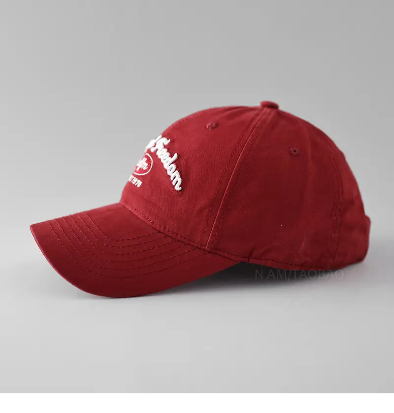 Women's Grey Letter Embroidered Cap Spring Summer — feature 14