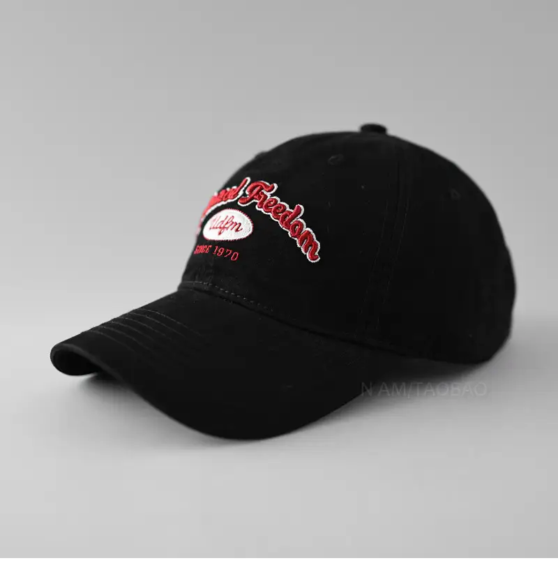 Women's Grey Letter Embroidered Cap Spring Summer - Image 7
