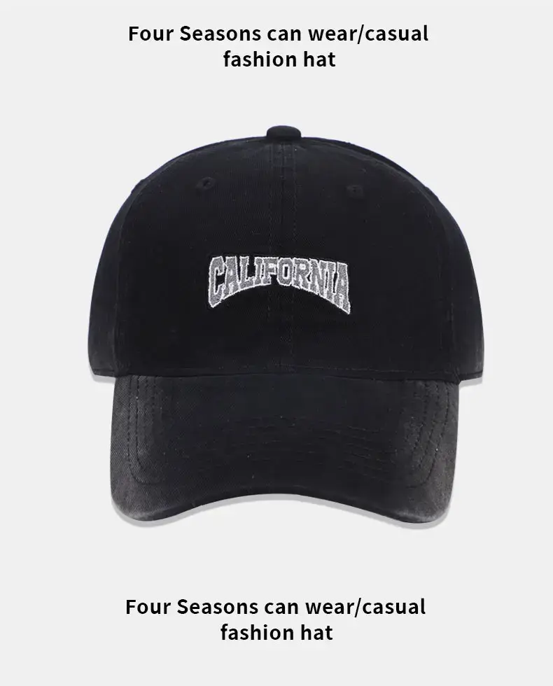 California Embroidered Khaki Baseball Cap for Men — feature 14