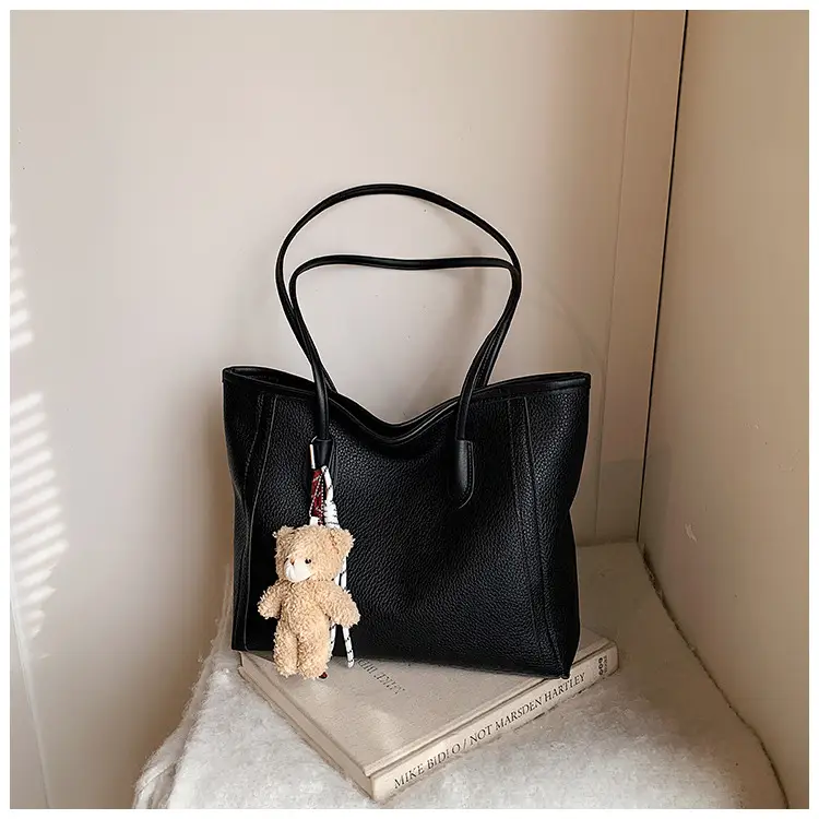 Korean Style Leather Tote Bag Brown 2024 — feature 24