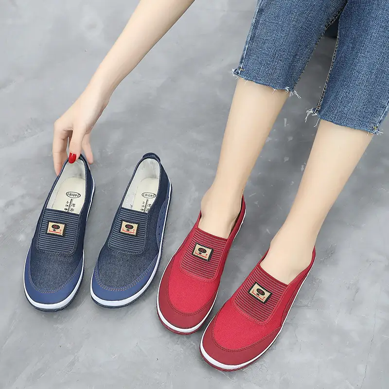 Lutai High-Quality Women's Canvas Shoes for Outdoor Work, Soft-Soled Slip-On Protective Work Shoes for Women - Image 13